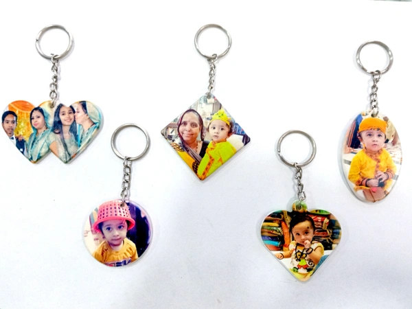 Mehra Gift House Customized Key Chain in Different Shapes