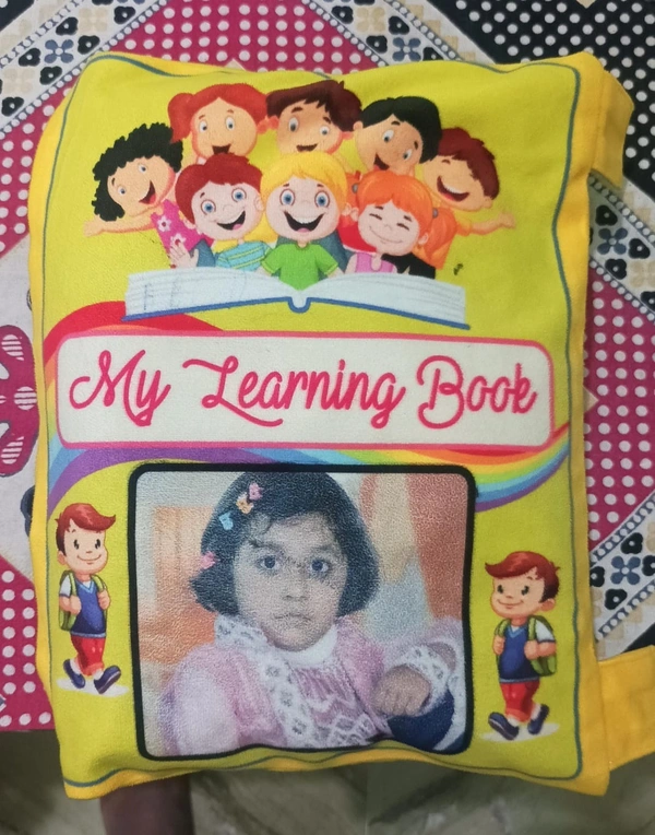 Mehra Gift House Photo Printed Learning Cushion Book