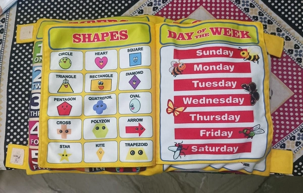 Mehra Gift House Photo Printed Learning Cushion Book