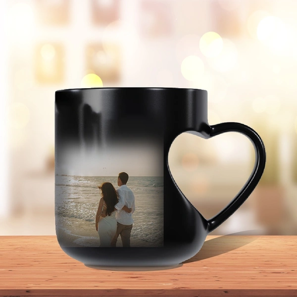 Mehra Gift House Heart Handle Magic Mug