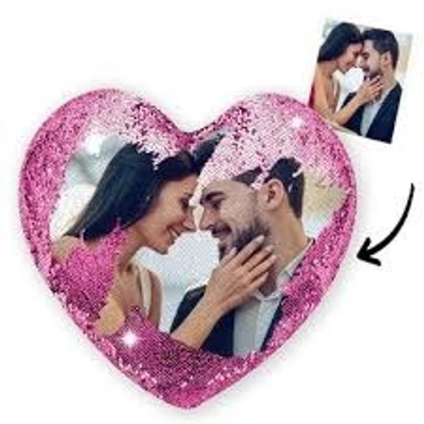 Mehra Gift House Heart Shape Magic Cushion