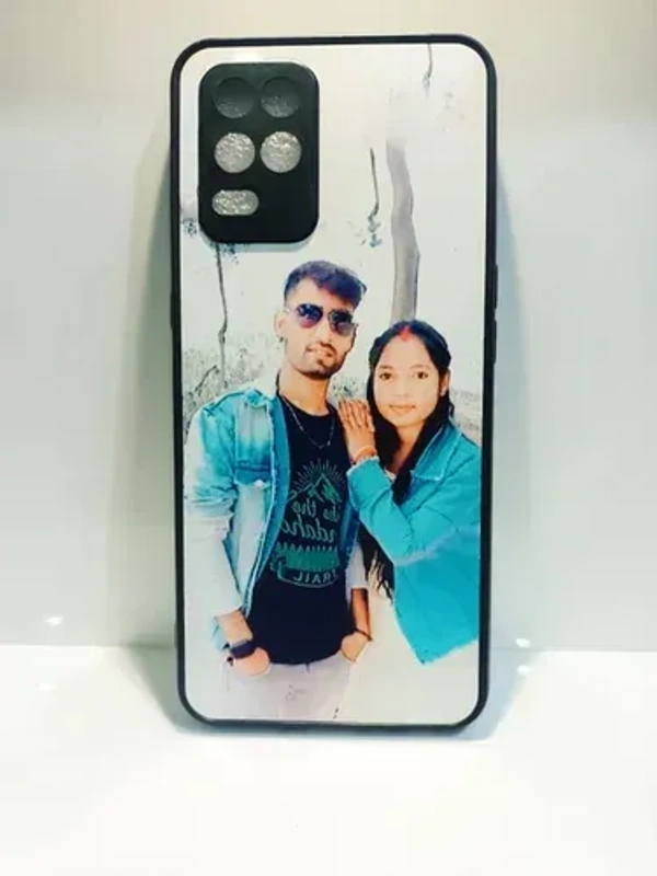 Mehra Gift House Customized Mobile Back Cover in Rubber with Printing Sheet in Metal