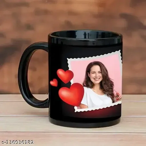 Mehra Gift House Customized Black Patch Mug