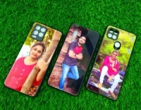 Mehra Gift House Customized Mobile Back Cover in Rubber with Printing Sheet in Metal