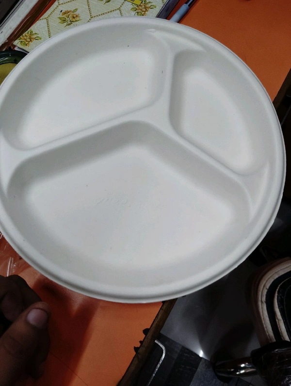 10 Round 3cp Pav Bhaji Plate (25pics) /pkt