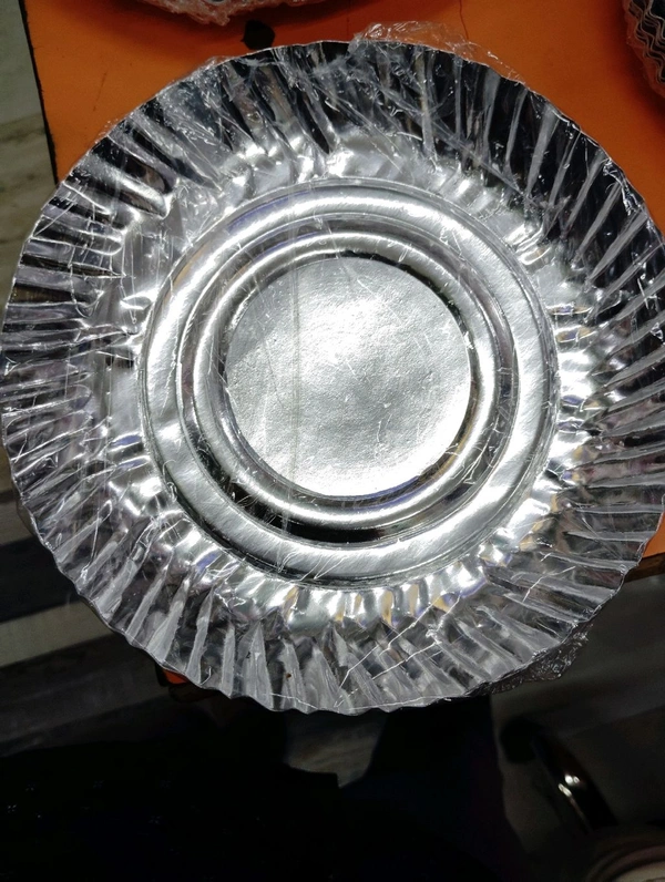 1no Silver Plate (Snacksplate) 25pics/pkt