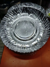 1no Silver Plate (Snacksplate) 25pics/pkt