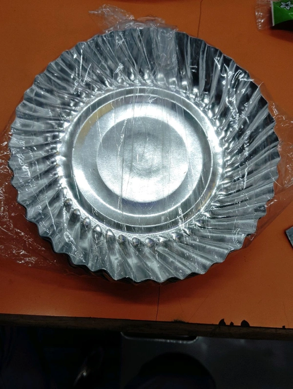 4no Silver Plate(party Plate) 25pics/pkt