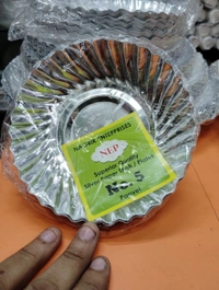 5no Silver Plate (Snacks Plate) 25pics/pkt