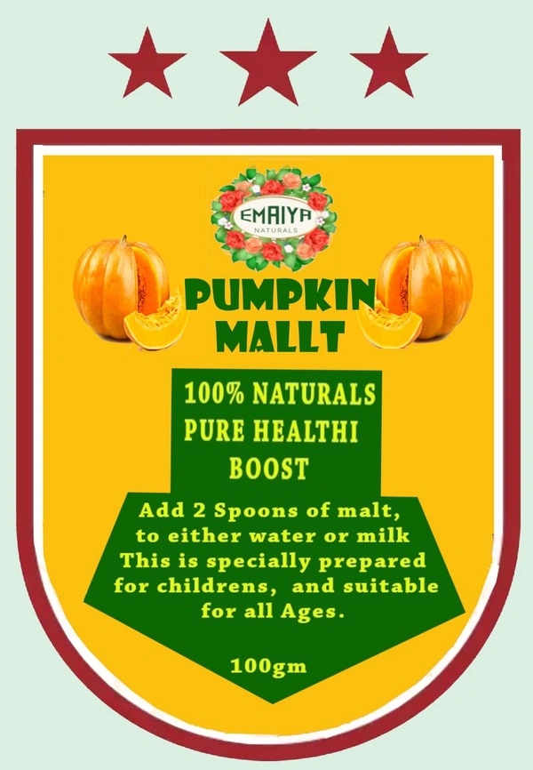Pumpkin Malt - H 6.00 X W 4.5 inches, 100 gms