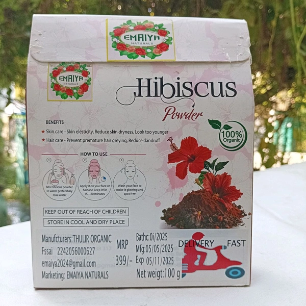 Hibiscus Powder - 100gms, Solid Pink