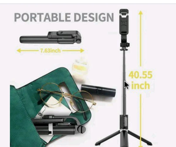 SELFI STICK  - 3 INCH, Black