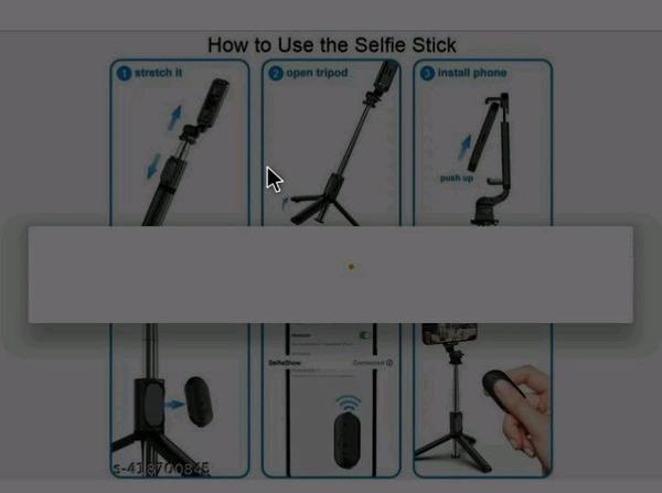SELFI STICK  - 3 INCH, Black