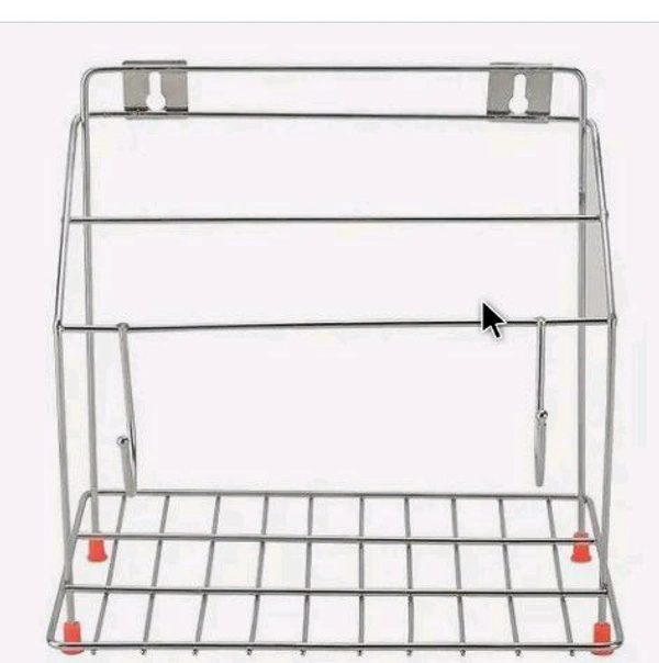 Smart Home Multiple Purpose No Waist Your Storage And The Work Of Multy perpose Stainless Still 2 Layer Storage Rganised Rake For Kitchen Holder Kitchen Rake  - Alto, steel To Layer l