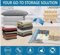 5 PACK WHITH VACCUM BAGS TO TRAVELSWHITH HAND PUMP RIGHLY ASSEMBLE AND ENJOY YOUR DAY IPLOCK TWO BLANCKET 1 MEDIUM PIECE 2 MDIM PIECE  - White, 1 MEDUIM  SIZE 2 MEDIUM SIZE