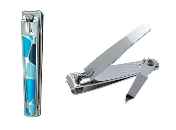 Large Nail Clippers For Men Women Nail Cutter with Toe Nail Clipper,Cuticle Cutter & Ingrown Toenail Cutter,Nails Cutter - Bigg, Silver