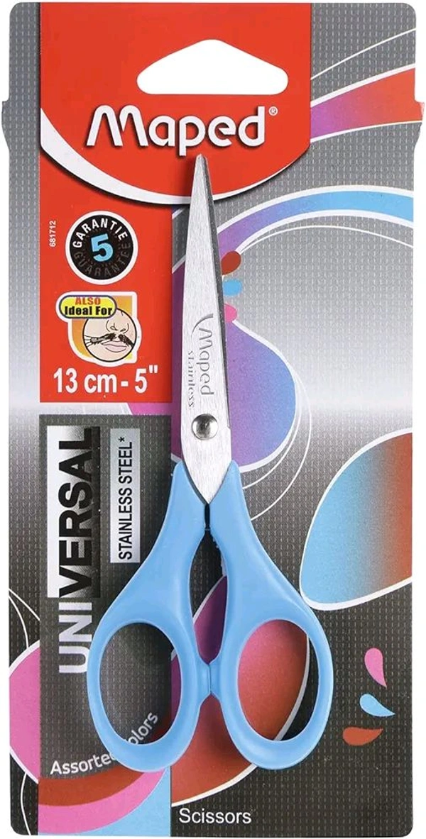 Maped Universal Grape Moustache 13mm Scissor | Multipurpose Scissor | Comfort Grip Handle | Kitchen Scissor
