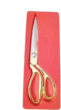 Golden Excellent Quality Left Handed & Right Handed Stainless Steel Cloth Scissor (Kainchi,Kaichi) for Multipurpose uses, Especially for Tailor Master, 9.5 Inch Long Pack-of-1