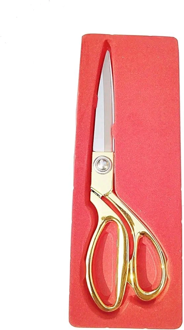 Golden Excellent Quality Left Handed & Right Handed Stainless Steel Cloth Scissor (Kainchi,Kaichi) for Multipurpose uses, Especially for Tailor Master, 9.5 Inch Long Pack-of-1
