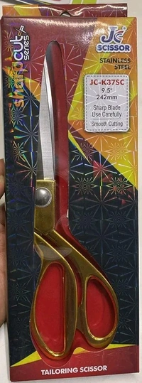 Golden Excellent Quality Left Handed & Right Handed Stainless Steel Cloth Scissor (Kainchi,Kaichi) for Multipurpose uses, Especially for Tailor Master, 9.5 Inch Long Pack-of-1