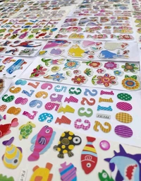 Eclet Cartoon Puffy 3D PVC Cute Mix Stickers Funny for Kids On Gifts (20 Sheet), removable1