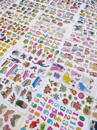 Eclet Cartoon Puffy 3D PVC Cute Mix Stickers Funny for Kids On Gifts (20 Sheet), removable1