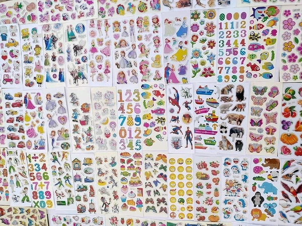 Eclet Cartoon Puffy 3D PVC Cute Mix Stickers Funny for Kids On Gifts (20 Sheet), removable1