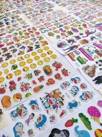 Eclet Cartoon Puffy 3D PVC Cute Mix Stickers Funny for Kids On Gifts (20 Sheet), removable1