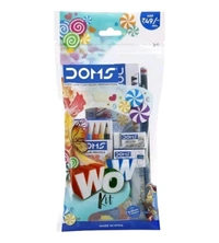 Doms wow Kit | Perfect Value Pack | Kit For School Essentials | Gifting Range For Kids | Combination of 7 Stationery Items | mrp ₹:49 | Sam's Toy World Ahmedabad