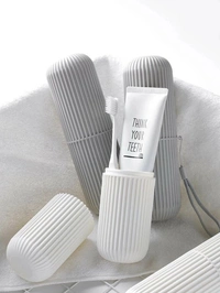 Travel Toothbrush Case Round