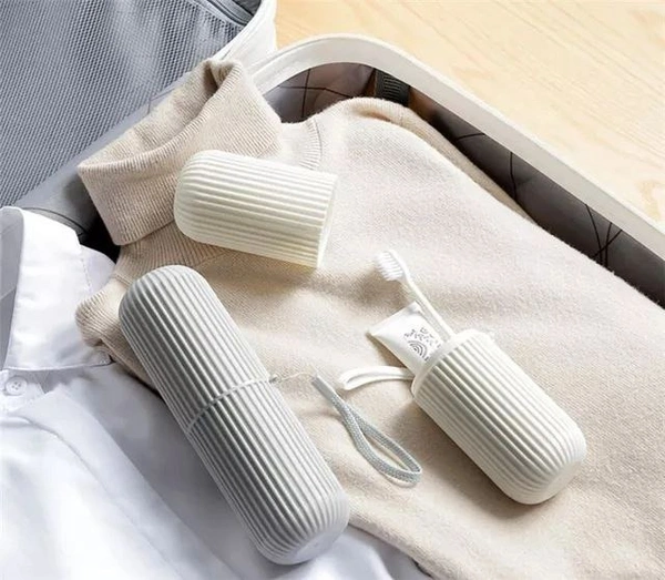 Travel Toothbrush Case Round