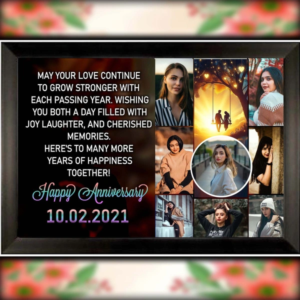Anniversary  photo frame D.N 07 - 9*13 inch