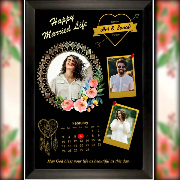 Anniversary  photo frame D.N 22 - 9*13 inch