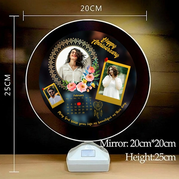 Anniversary round shape magic mirror D.N 08