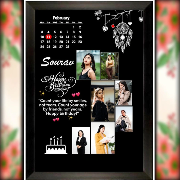 birthday photo frame D.N 02 - 25*37. Inch