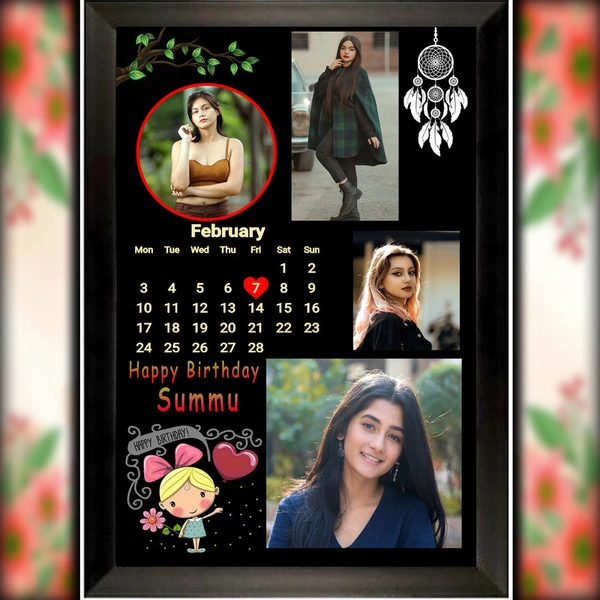 birthday photo frame D.N 04 - 25*37. Inch