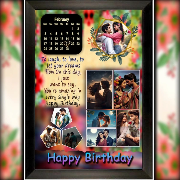 birthday photo frame D.N 05 - 25*37. Inch