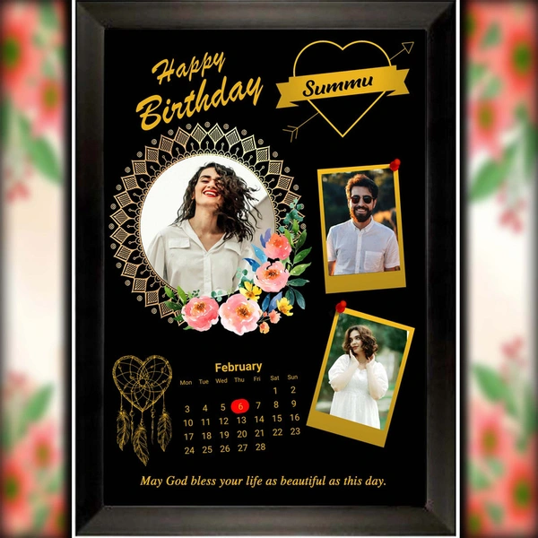 birthday photo frame D.N 07 - 25*37. Inch