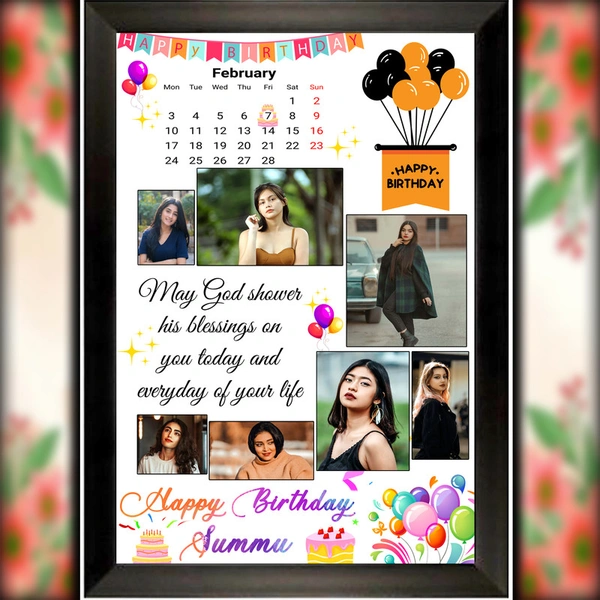 birthday photo frame D.N 10 - 9*13 inch