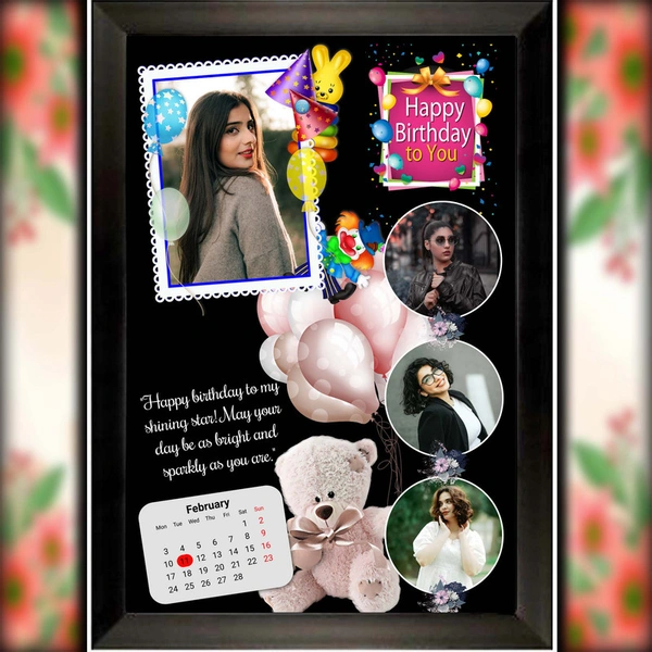 birthday photo frame D.N 15 - 9*13 inch