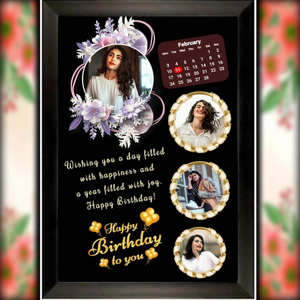 birthday photo frame D.N 16 - 9*13 inch