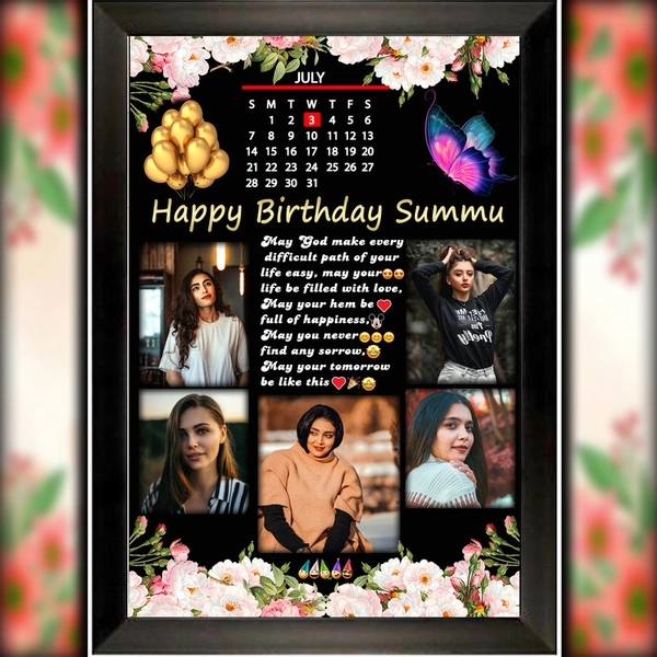 birthday photo frame D.N 18 - 9*13 inch