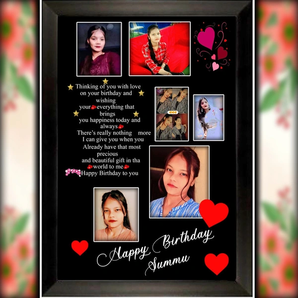 birthday photo frame D.N 20 - 25*37. Inch