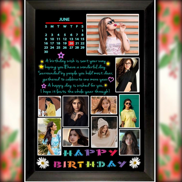 birthday photo frame D.N 21 - 25*37. Inch