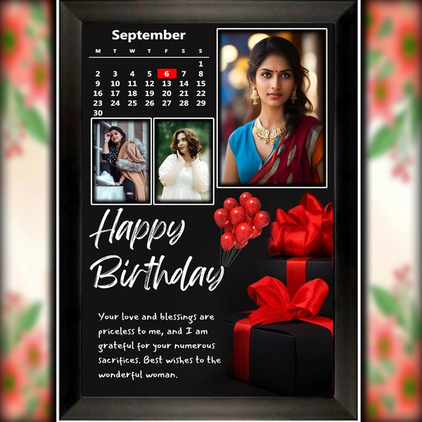 birthday photo frame D.N 23 - 25*37. Inch