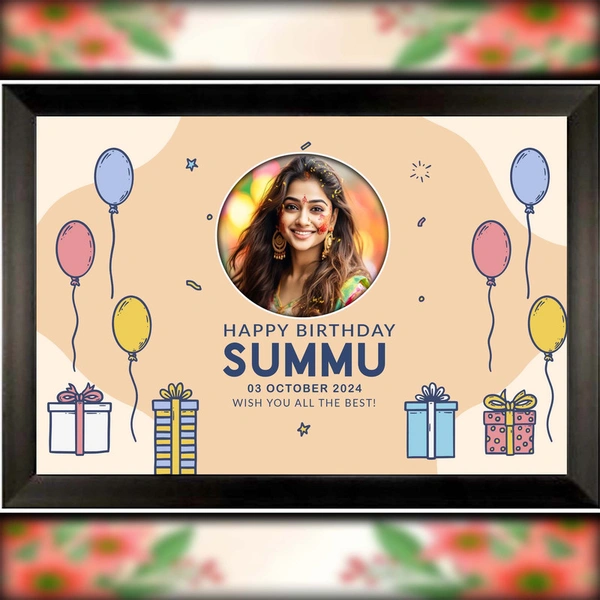 birthday photo frame D.N 26 - 9*13 inch