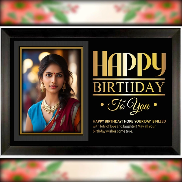 birthday photo frame D.N 30 - 13*19 inch.