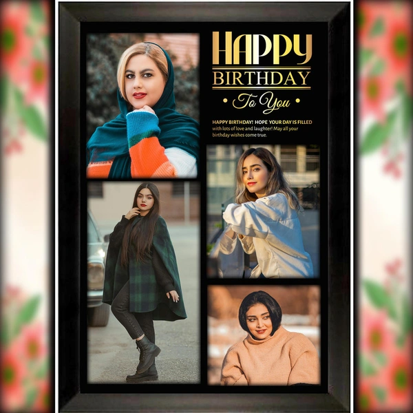 birthday photo frame D.N 32 - 9*13 inch
