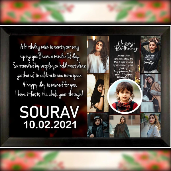 birthday photo frame D.N 33 - 21*31   inch
