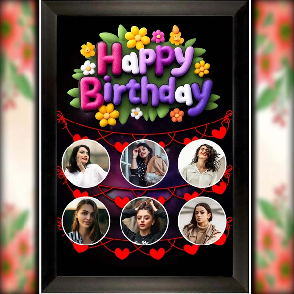 birthday photo frame D.N 49 - 25*37. Inch